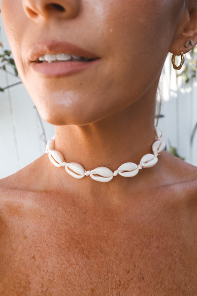 Cowrie Shell Adjustable Necklace