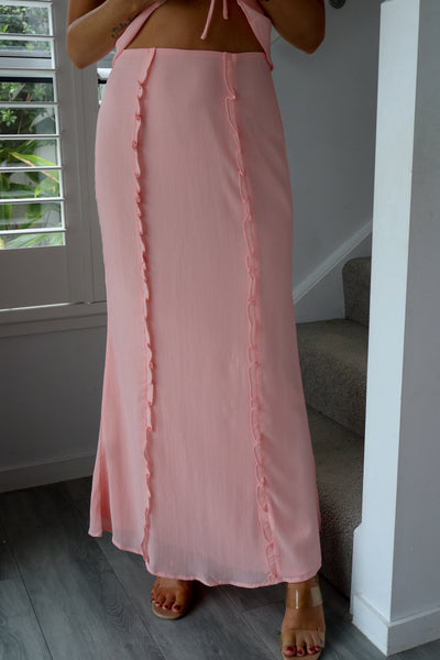 Angel Maxi Skirt - Pink