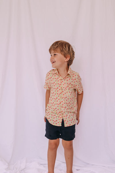 Kid's Button Up Shirt - Forget Me Not